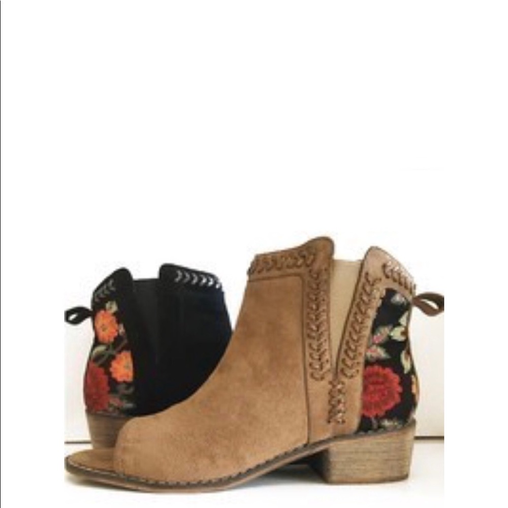 Open Toe Bootie in Black